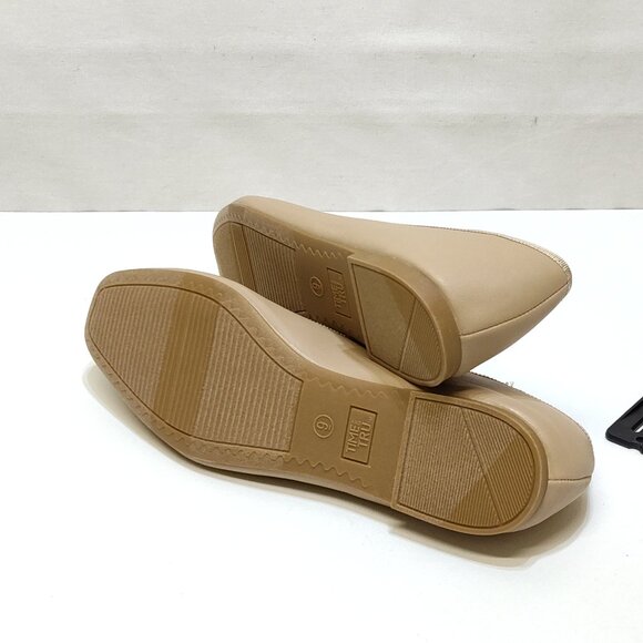 Time And Tru Bow Ballet Flats Slip On Size 9 Synthetic Comfortable Everyday Wear - Picture 4 of 9